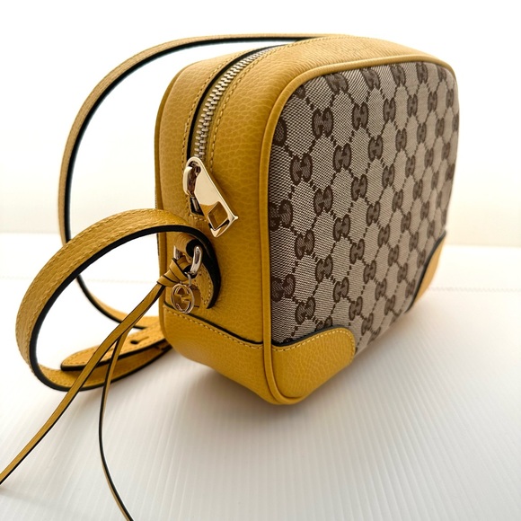Gucci Bree Ebony Canvas/Buttercream Leather Crossbody - Picture 10 of 10